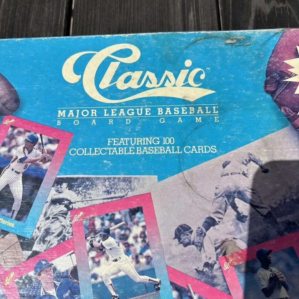 Vtg 1989 Classic Major League Baseball Board Game - Open Box w/ Sealed Cards MLB
